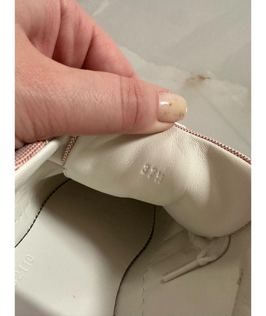 HERMES Розовые кеды, фото 8