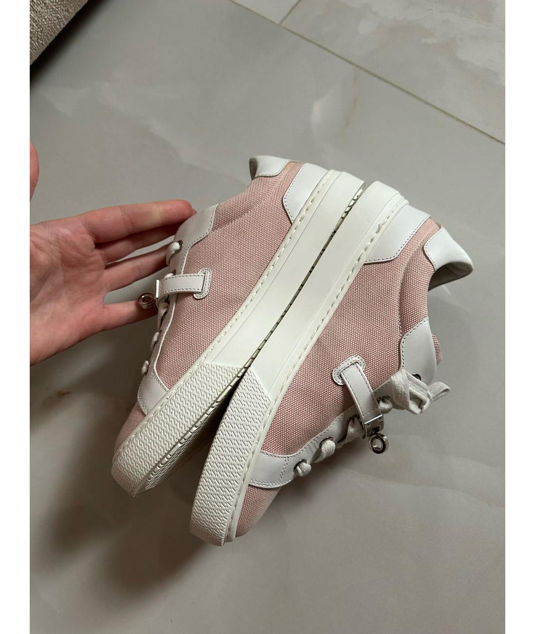 HERMES Розовые кеды, фото 6