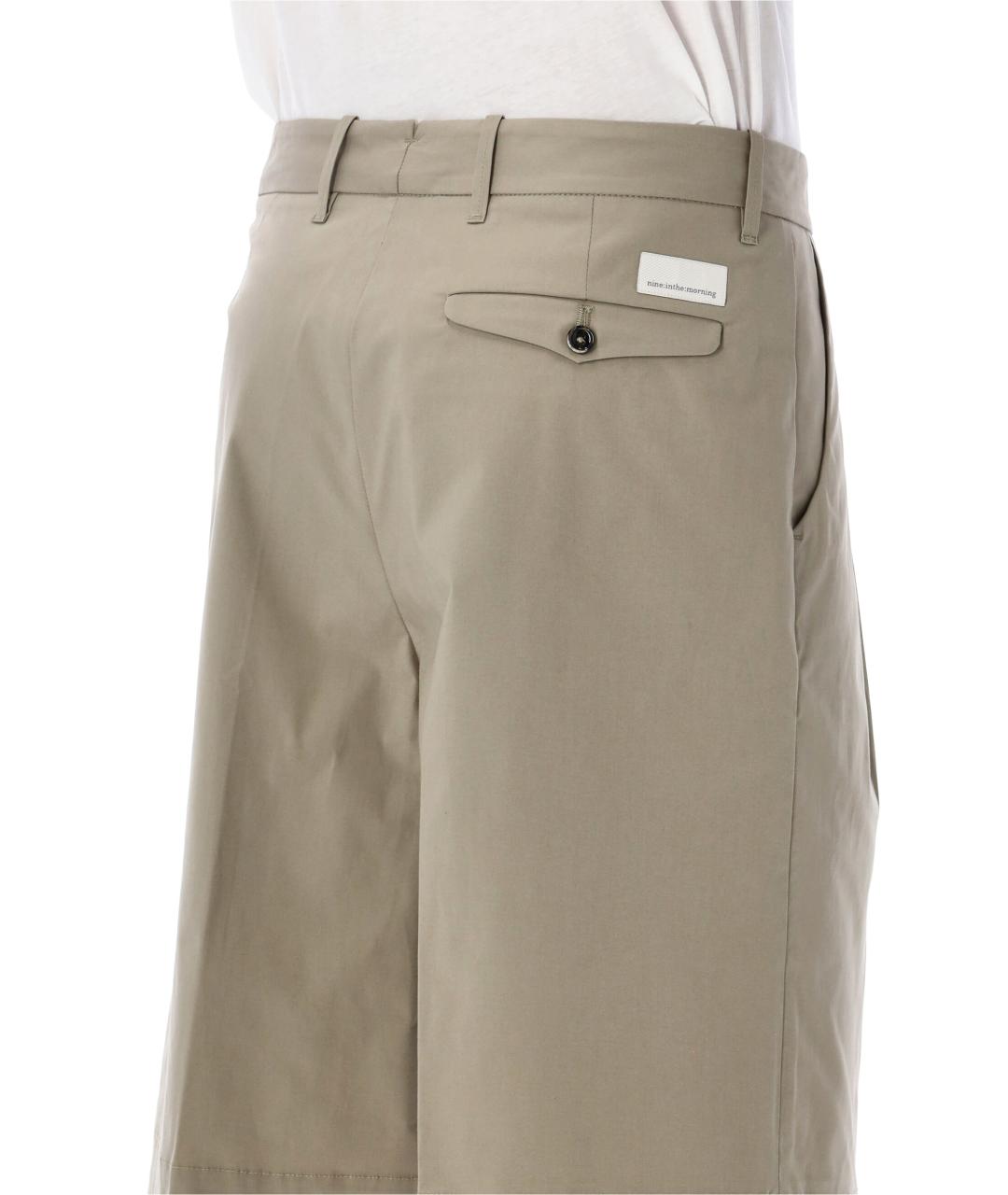 NINE IN THE MORNING Бежевые хлопковые шорты, фото 3