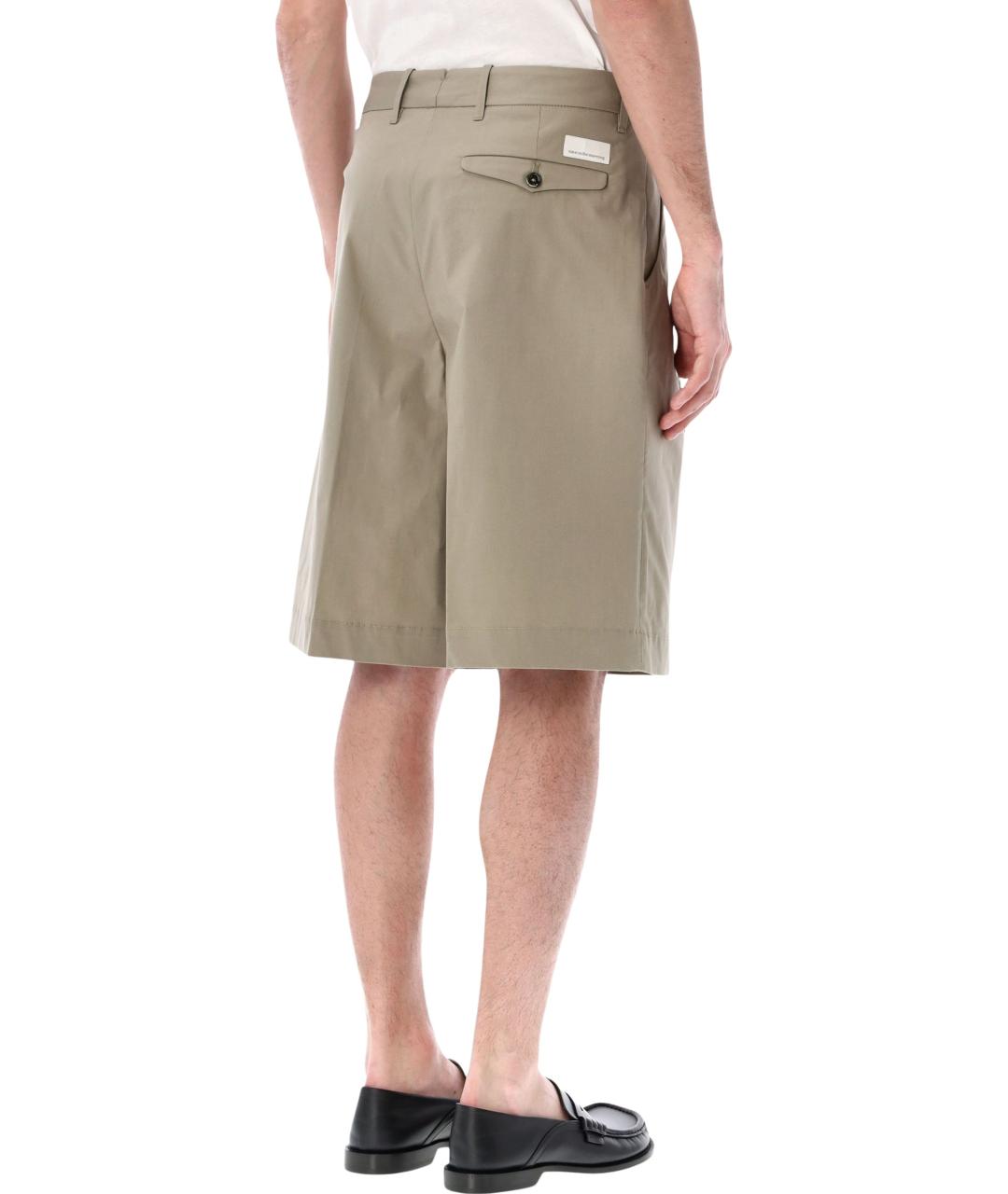 NINE IN THE MORNING Бежевые хлопковые шорты, фото 2