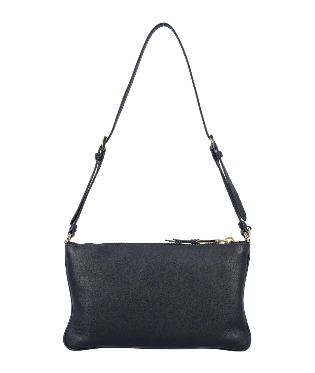 PRADA Черная кожаная сумка через плечо, фото 4