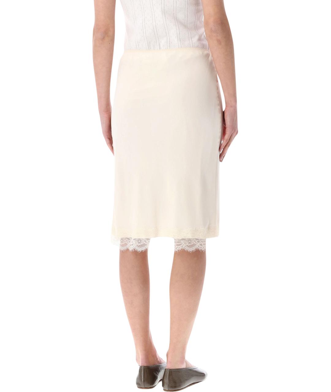 ROHE Бежевая юбка миди, фото 2