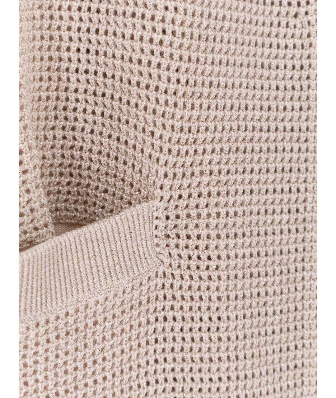 BRUNELLO CUCINELLI Бежевый вискозный кардиган, фото 3