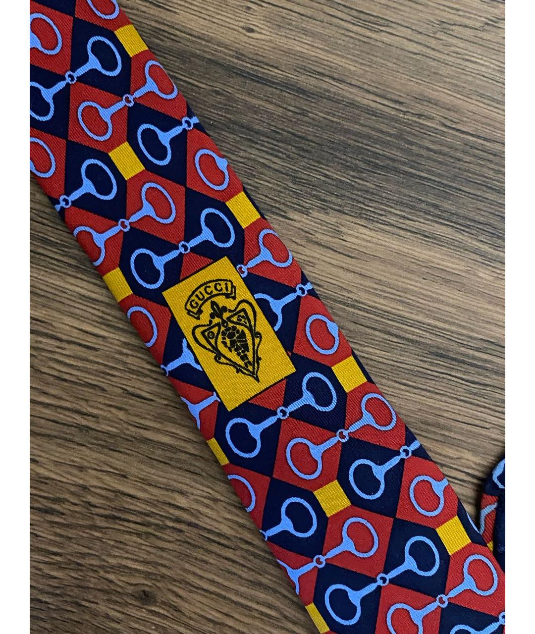 GUCCI Мульти шелковый галстук, фото 4