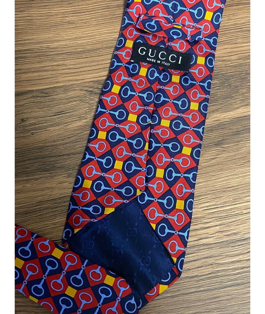 GUCCI Мульти шелковый галстук, фото 3