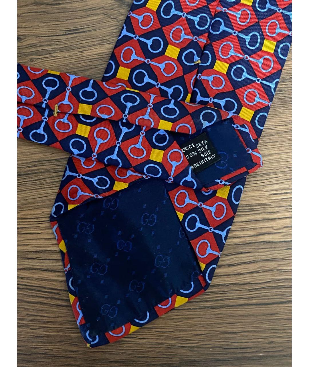 GUCCI Мульти шелковый галстук, фото 5