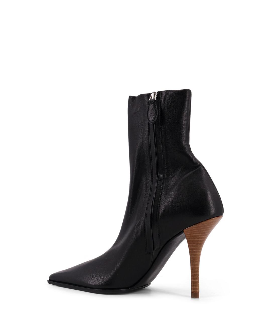 ALAIA Черные кожаные ботильоны, фото 3