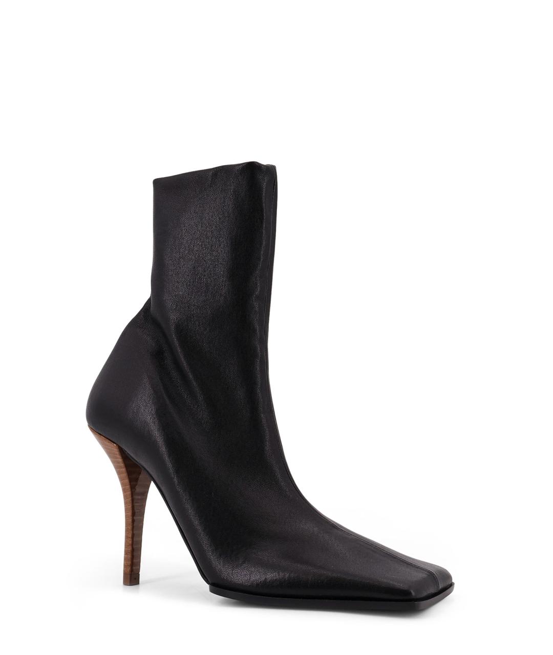 ALAIA Черные кожаные ботильоны, фото 2