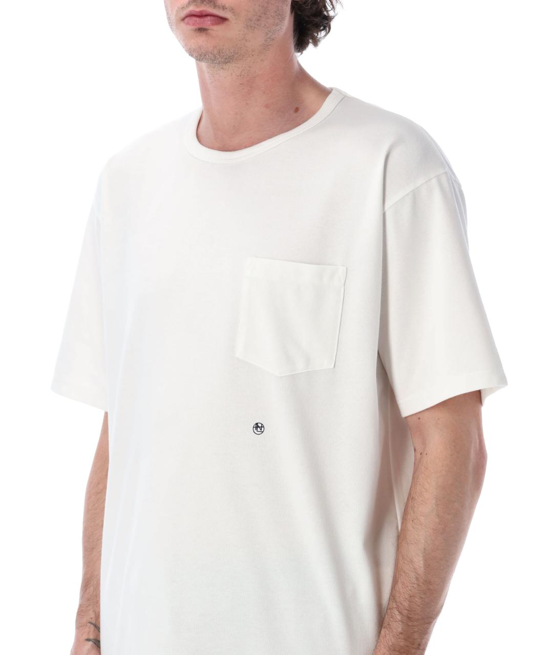 NAMAMICA Белая хлопковая футболка, фото 3