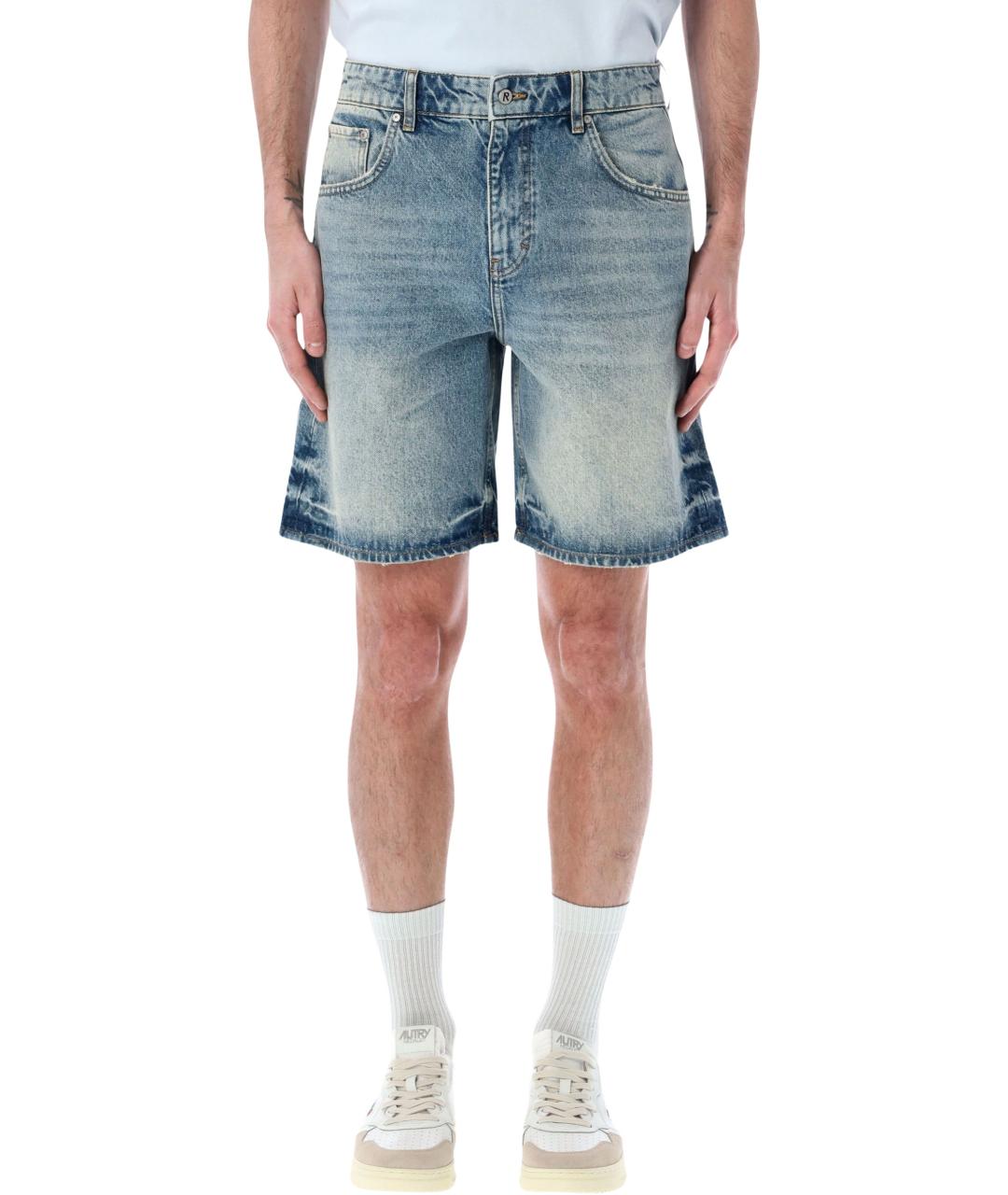 REPRESENT Голубые хлопковые шорты, фото 1