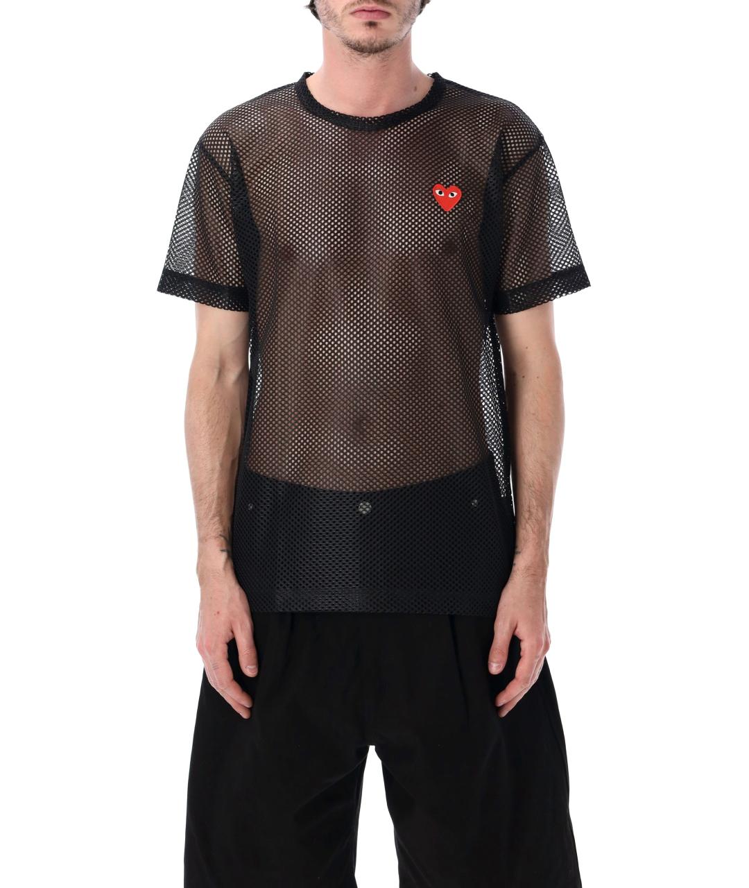 COMME DES GARÇONS PLAY Черная футболка, фото 1