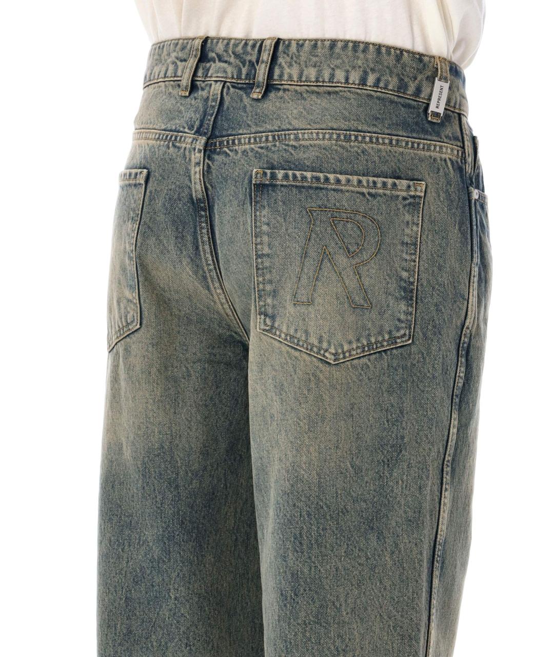 REPRESENT Мульти хлопковые прямые джинсы, фото 3