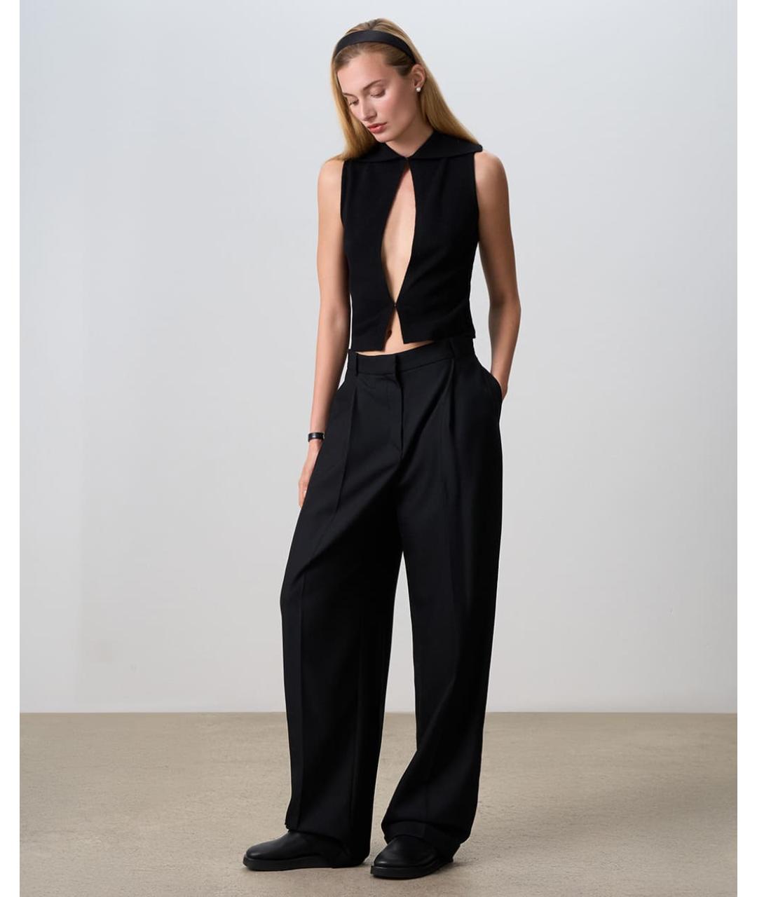 PERVERT Черная кашемировая майка, фото 6