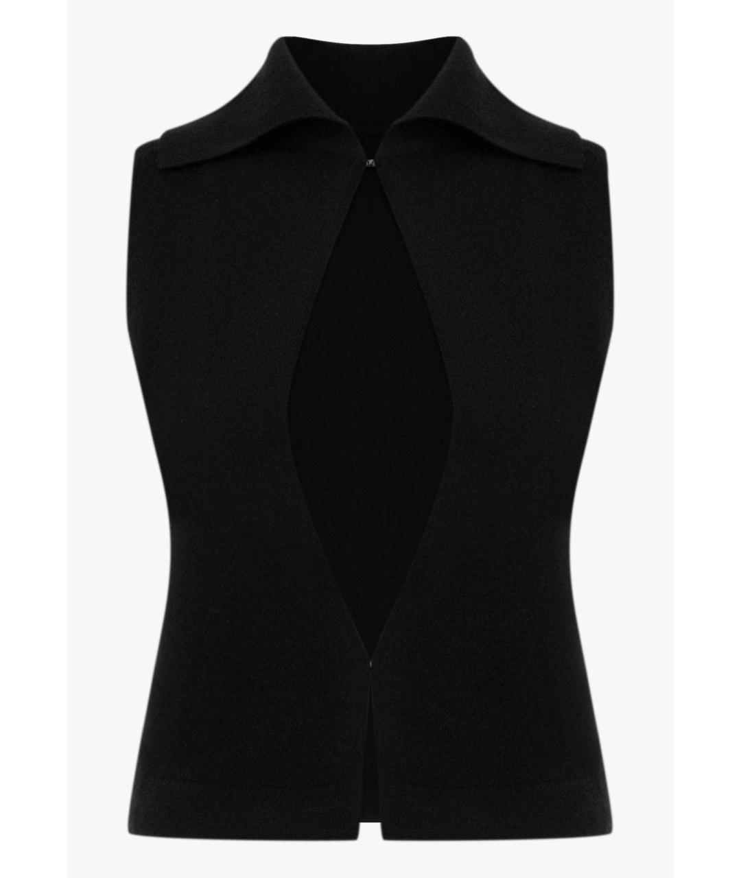 PERVERT Черная кашемировая майка, фото 2