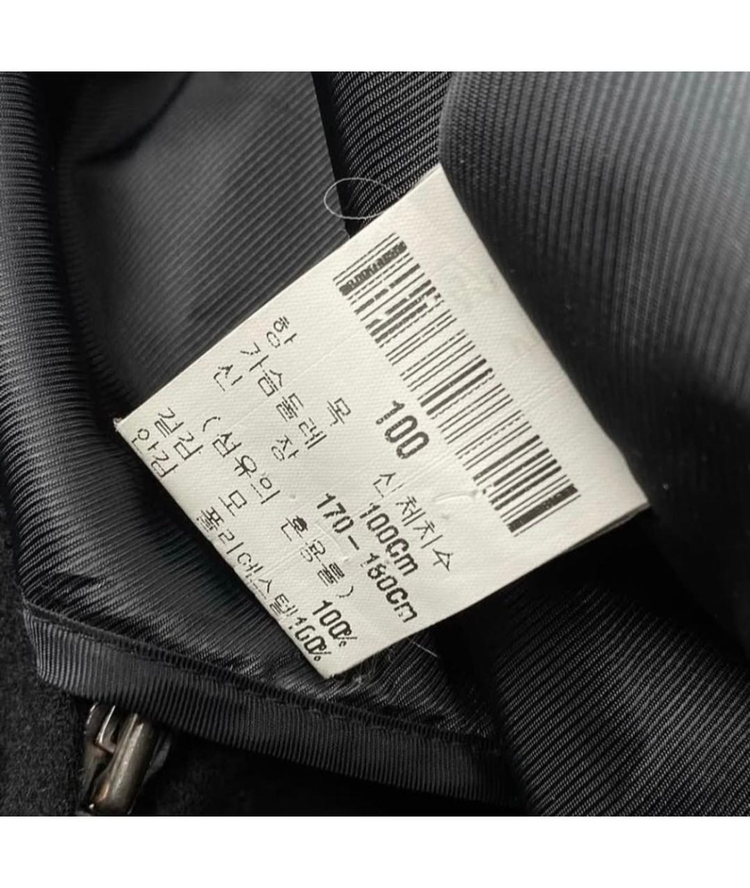 YVES SAINT LAURENT BEAUTY Черное шерстяное пальто, фото 5