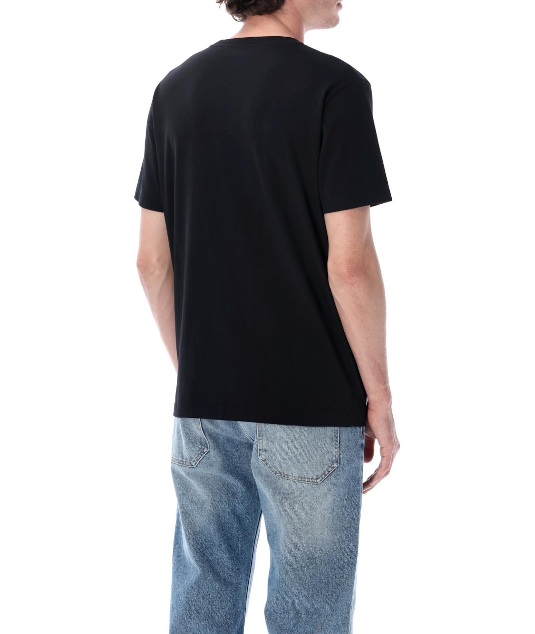 OFF-WHITE Черная хлопковая футболка, фото 2