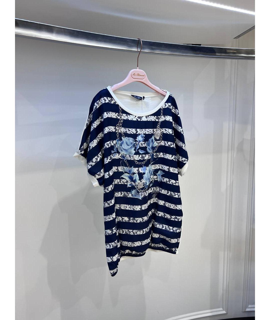 MISS BLUMARINE Мульти хлопковый детская футболка / топ, фото 2