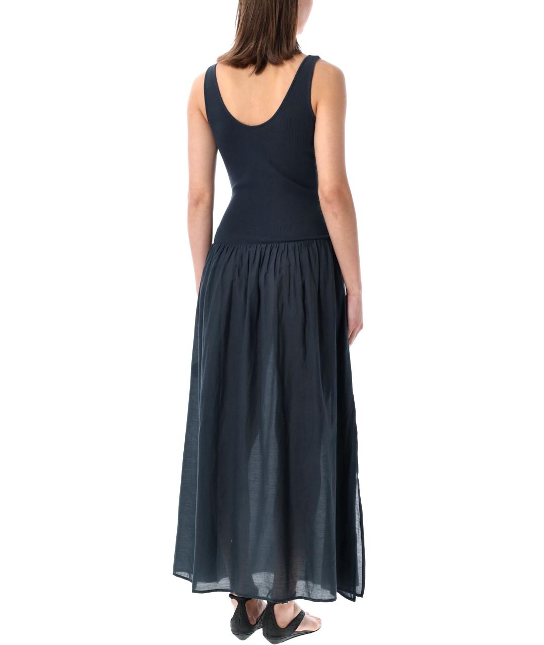 SESSUN Серое хлопковое повседневное платье, фото 2