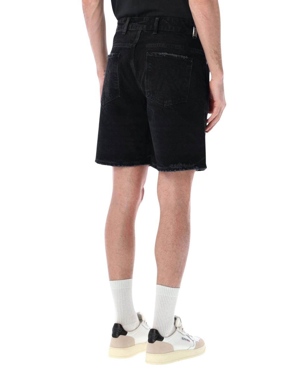 REPRESENT Черные хлопковые шорты, фото 2