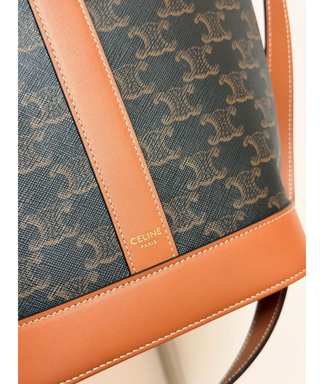 CELINE Коричневая сумка через плечо, фото 7