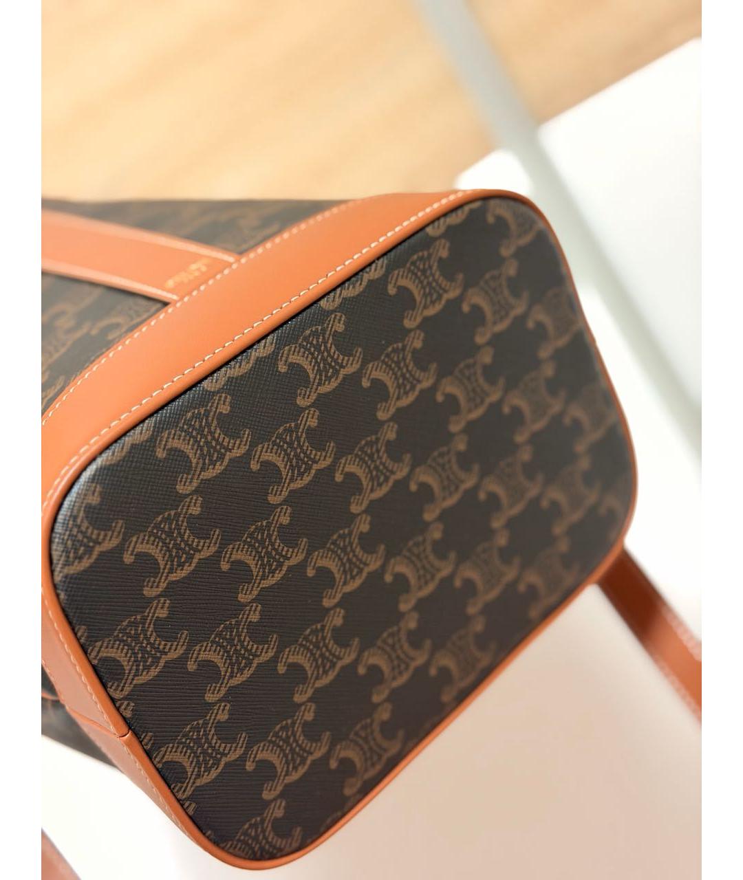 CELINE Коричневая сумка через плечо, фото 6