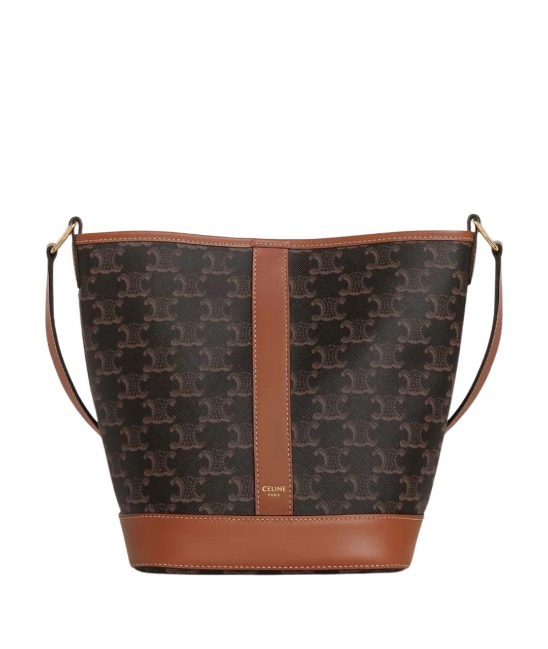 CELINE Коричневая сумка через плечо, фото 1