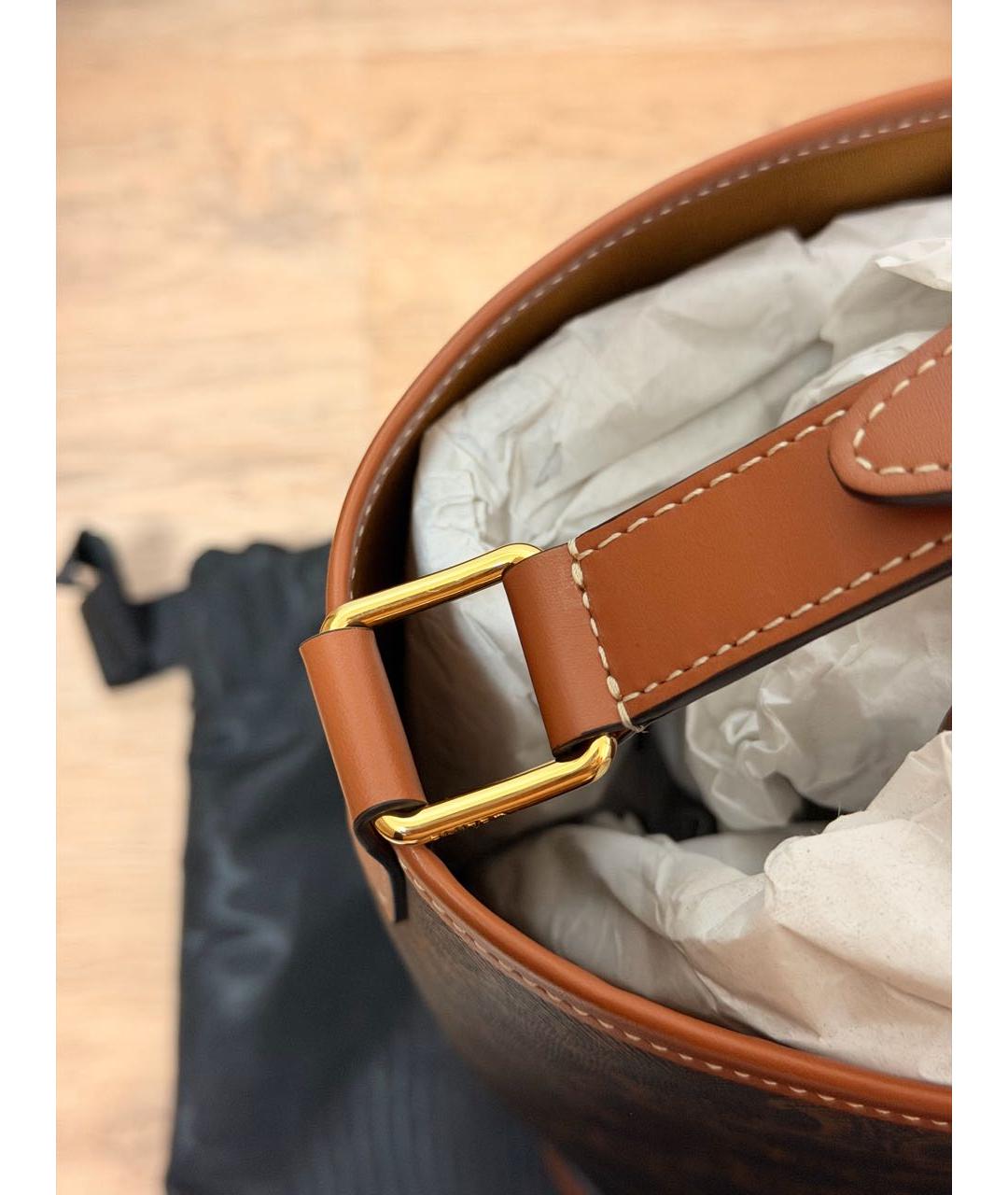 CELINE Коричневая сумка через плечо, фото 4
