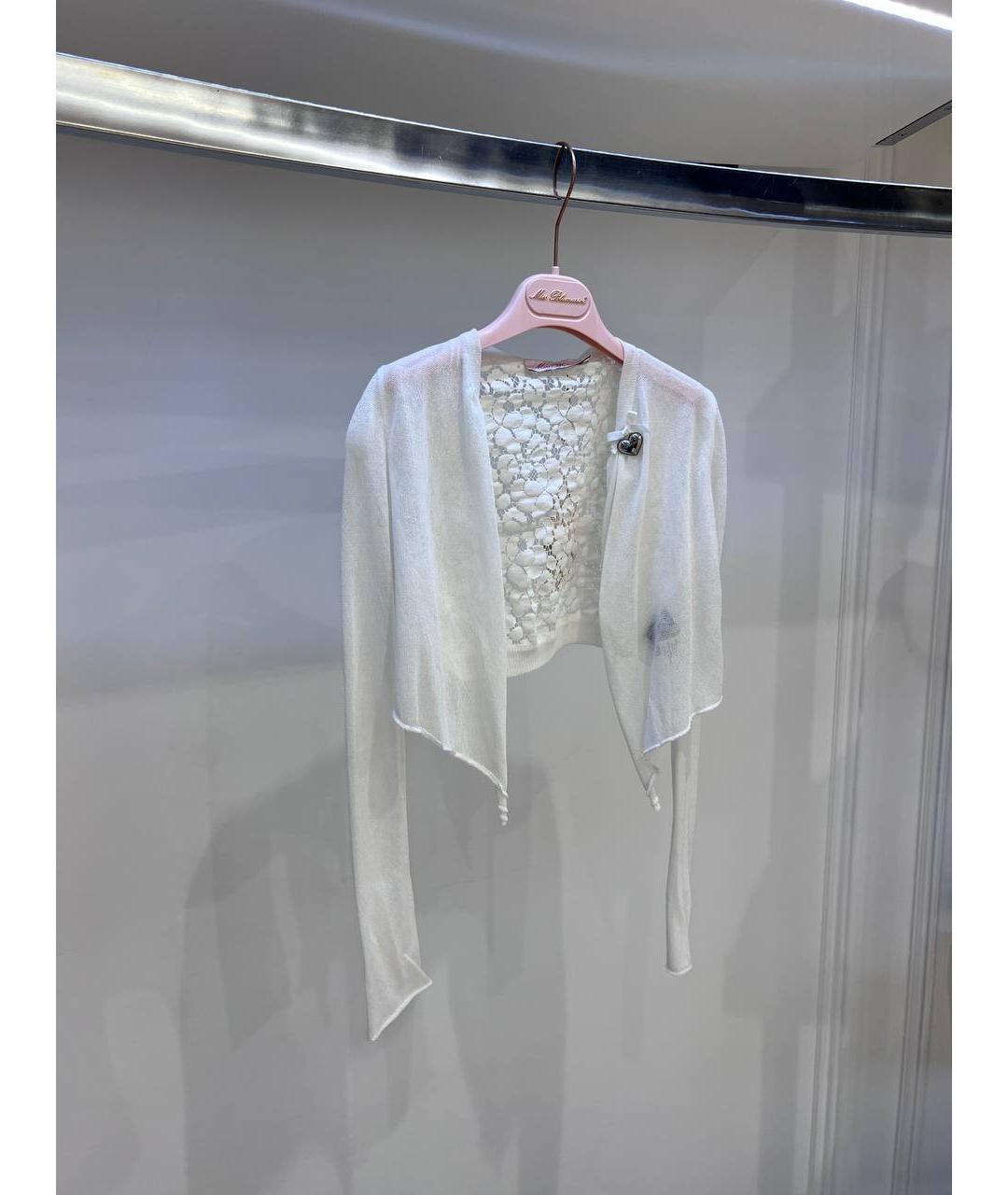 MISS BLUMARINE Белый вискозный жакет / жилет, фото 2
