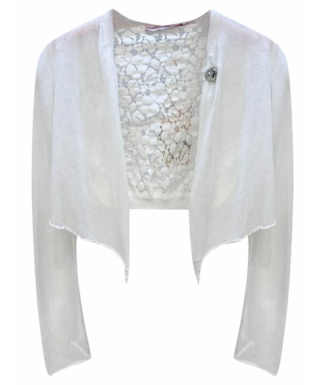 MISS BLUMARINE Белый вискозный жакет / жилет, фото 1