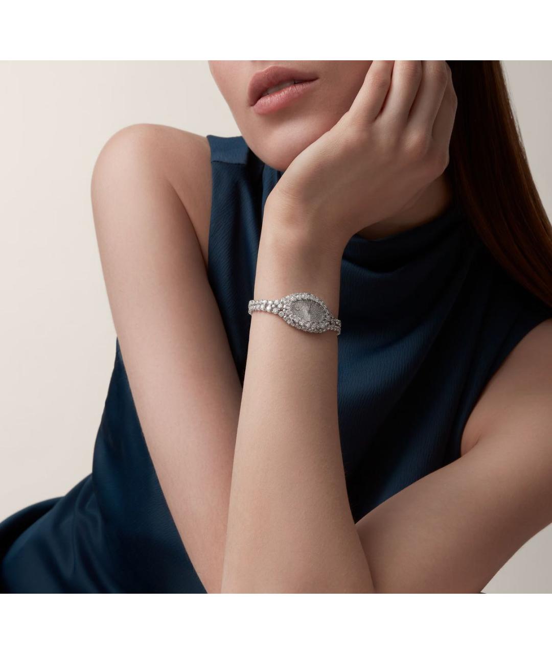 CARTIER Серебряные часы из белого золота, фото 2