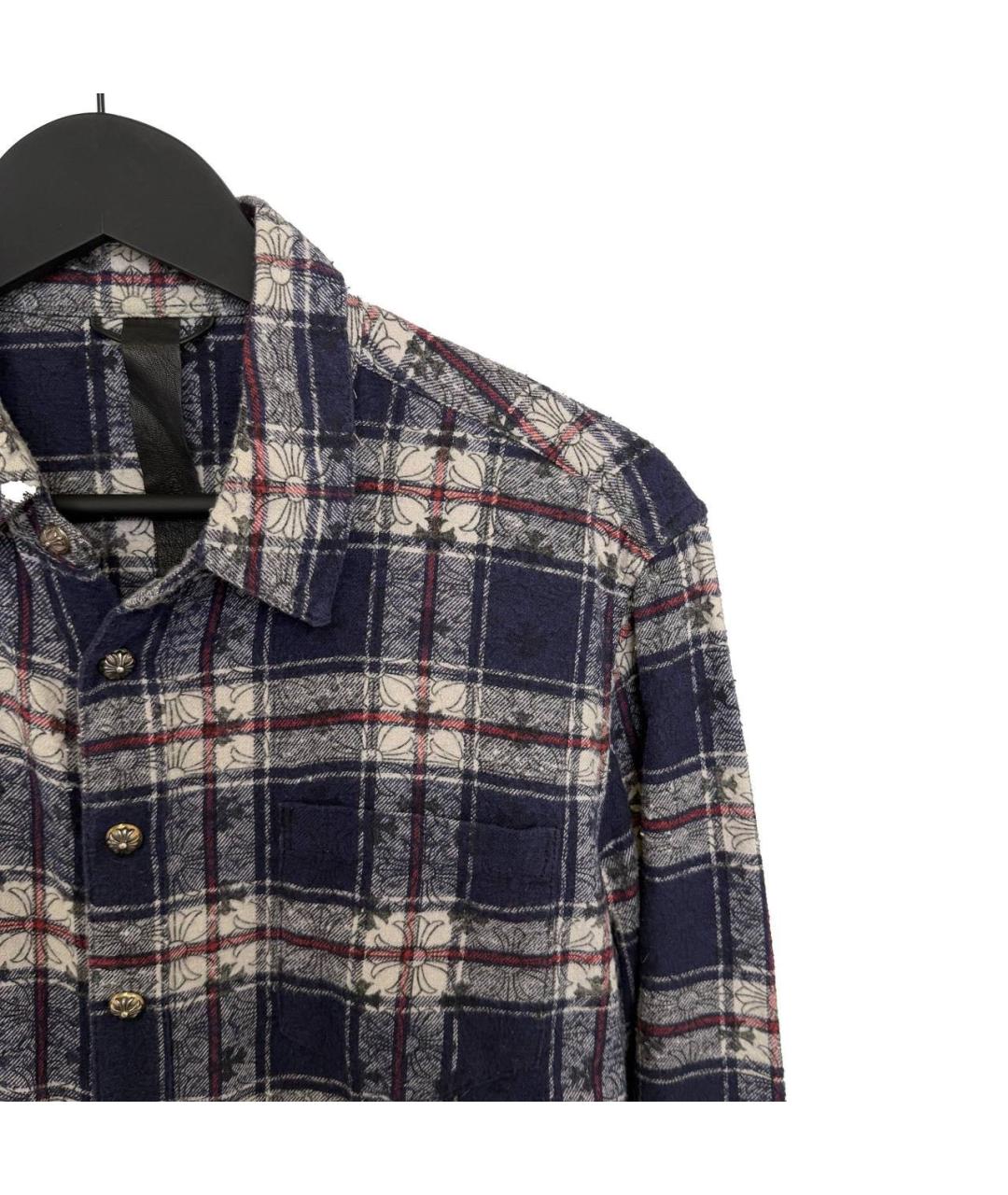 CHROME HEARTS Темно-синяя кэжуал рубашка, фото 2