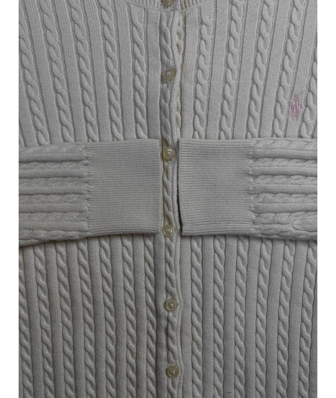 POLO RALPH LAUREN Белый хлопковый джемпер / свитер, фото 7