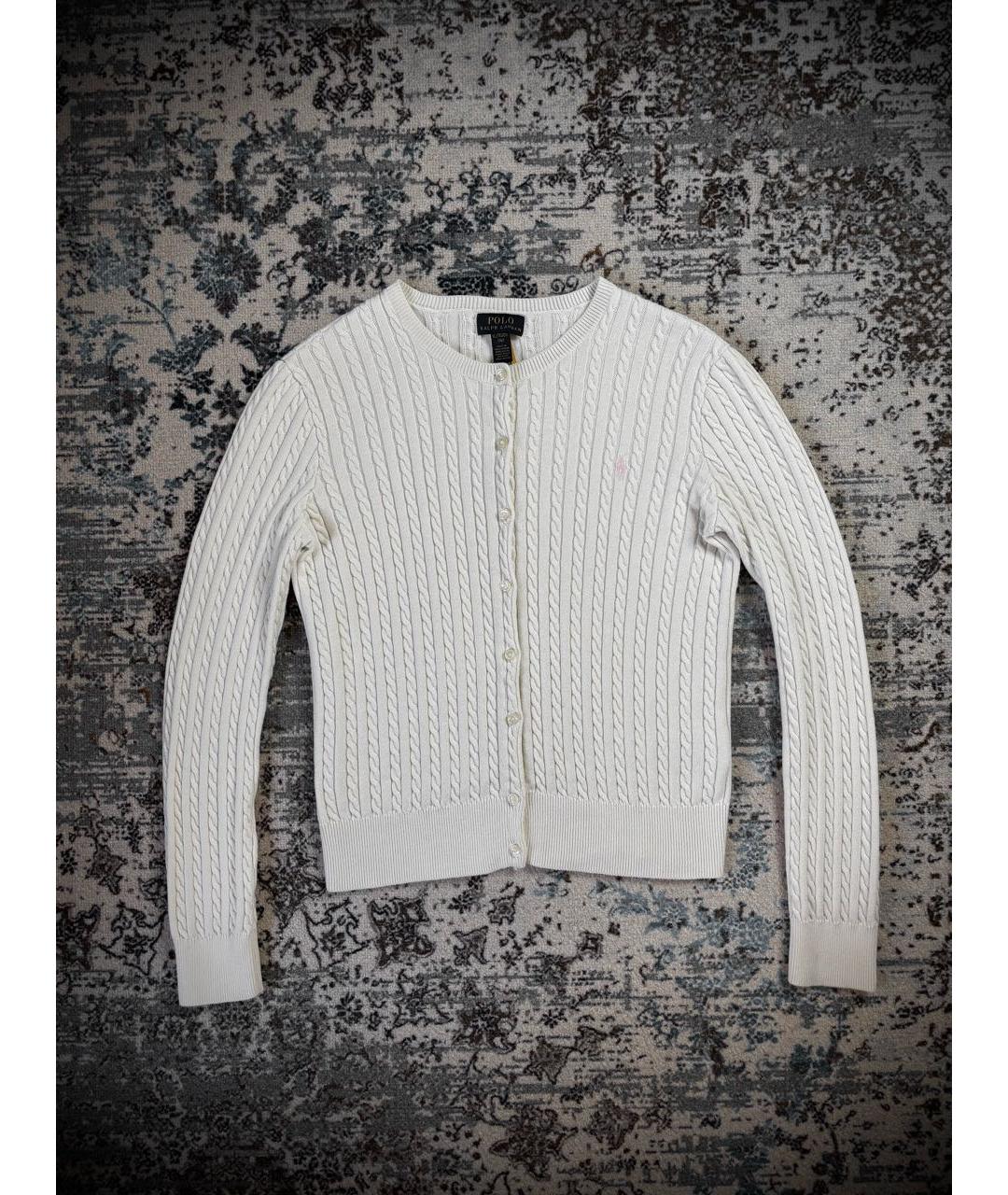 POLO RALPH LAUREN Белый хлопковый джемпер / свитер, фото 9