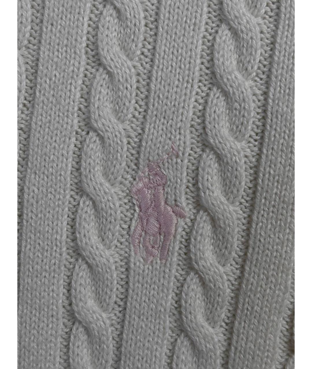 POLO RALPH LAUREN Белый хлопковый джемпер / свитер, фото 4