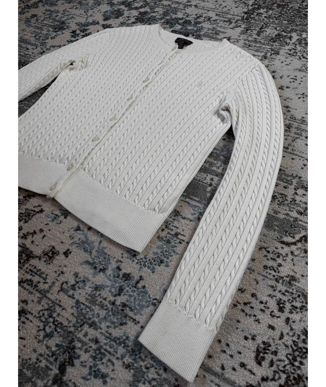 POLO RALPH LAUREN Белый хлопковый джемпер / свитер, фото 5