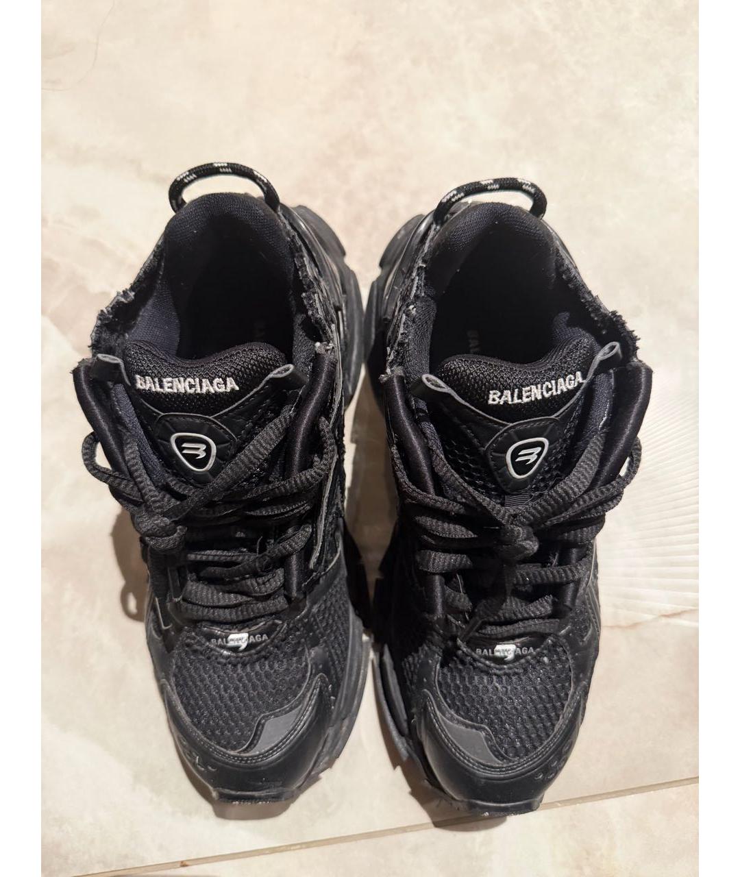 BALENCIAGA Черные низкие кроссовки / кеды, фото 3