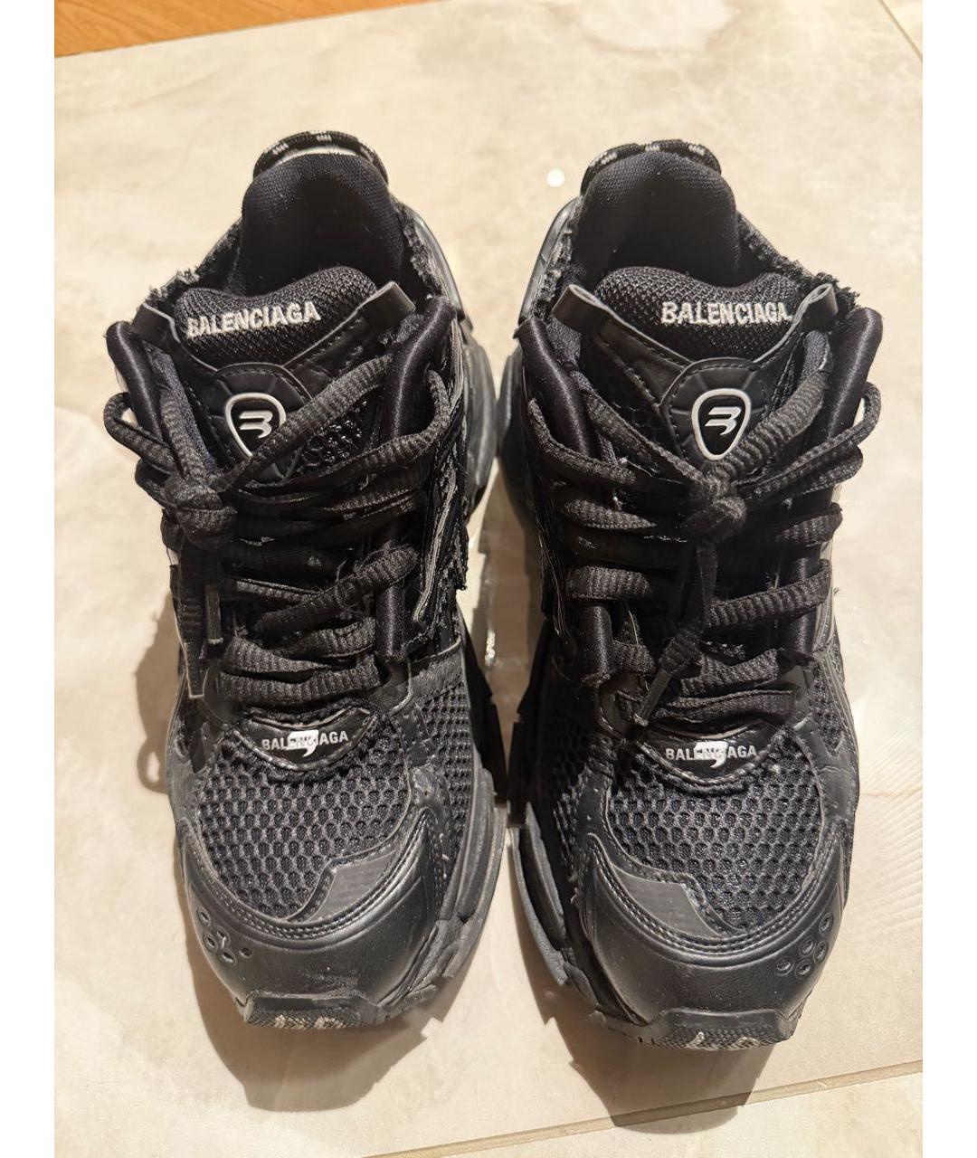 BALENCIAGA Черные низкие кроссовки / кеды, фото 2