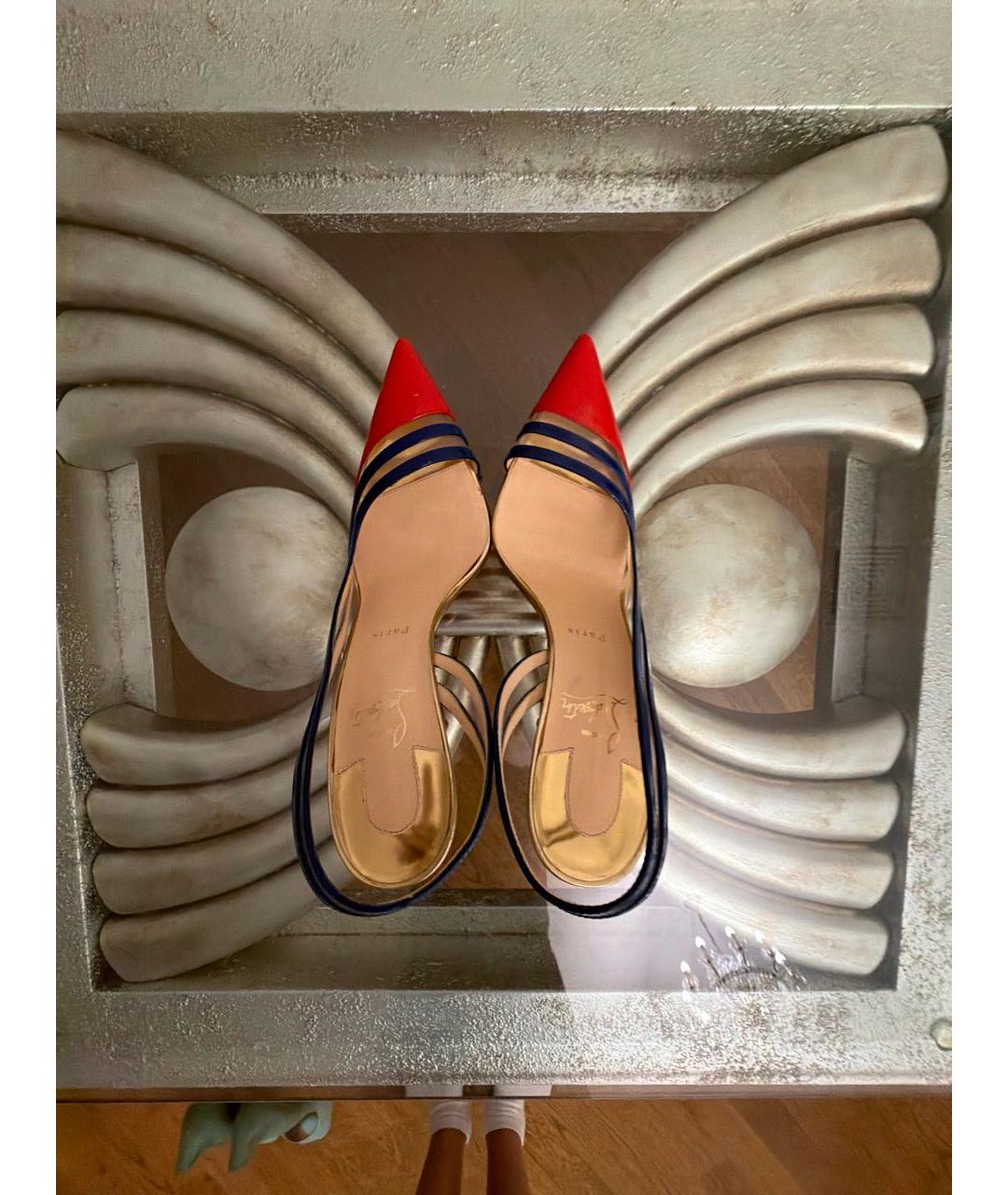 CHRISTIAN LOUBOUTIN Мульти босоножки из лакированной кожи, фото 3