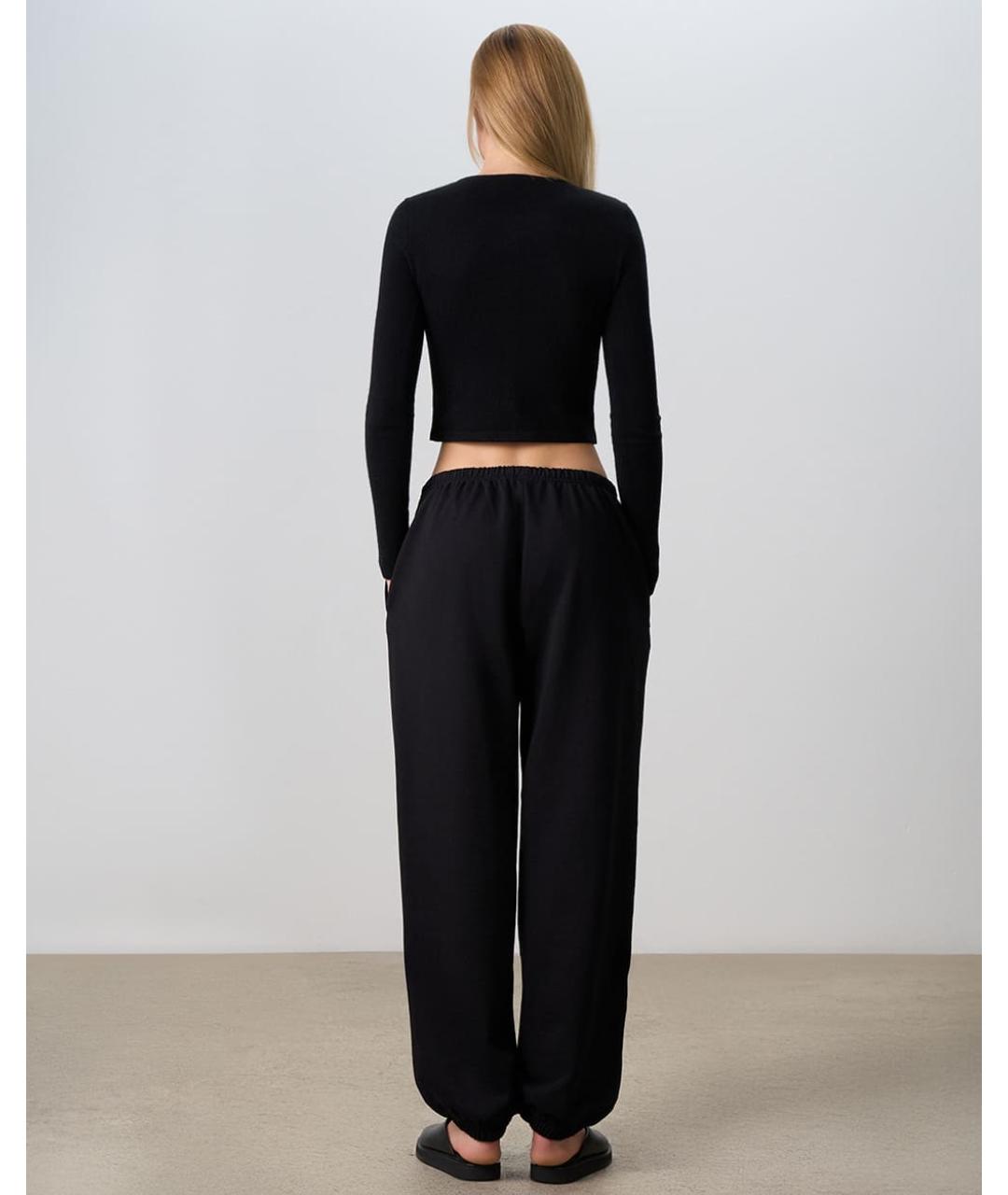 PERVERT Черные хлопковые спортивные брюки и шорты, фото 5