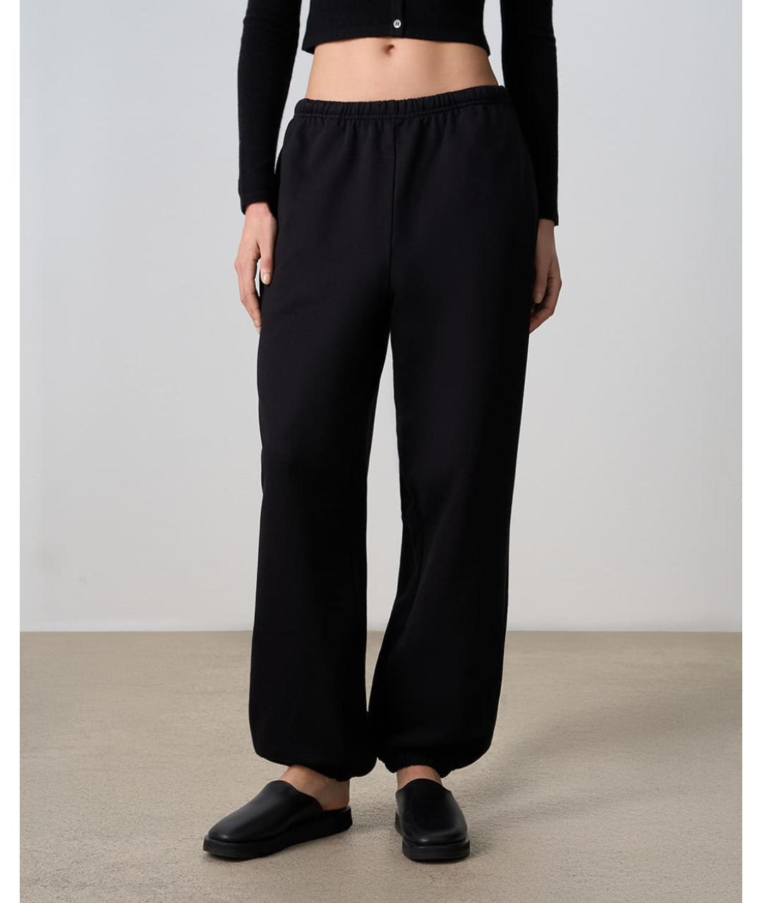 PERVERT Черные хлопковые спортивные брюки и шорты, фото 3