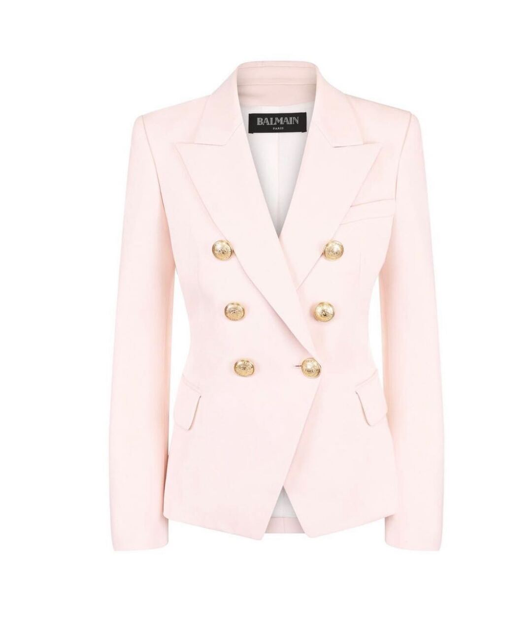 BALMAIN Розовый шерстяной жакет/пиджак, фото 1