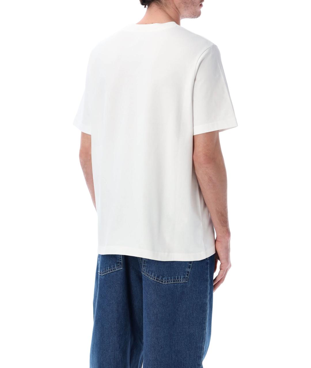 CASABLANCA Белая хлопковая футболка, фото 2