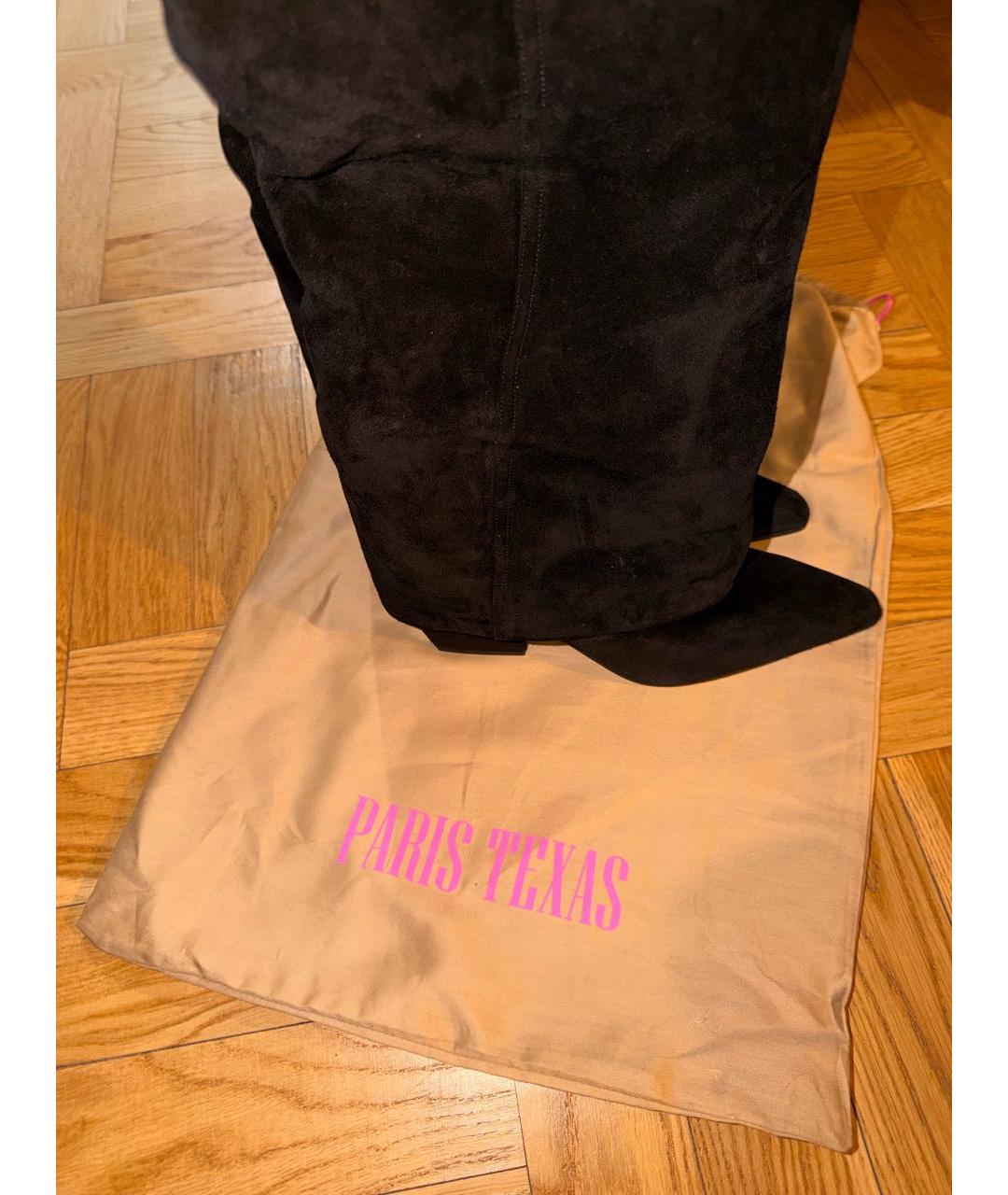 PARIS TEXAS Черные замшевые сапоги, фото 7