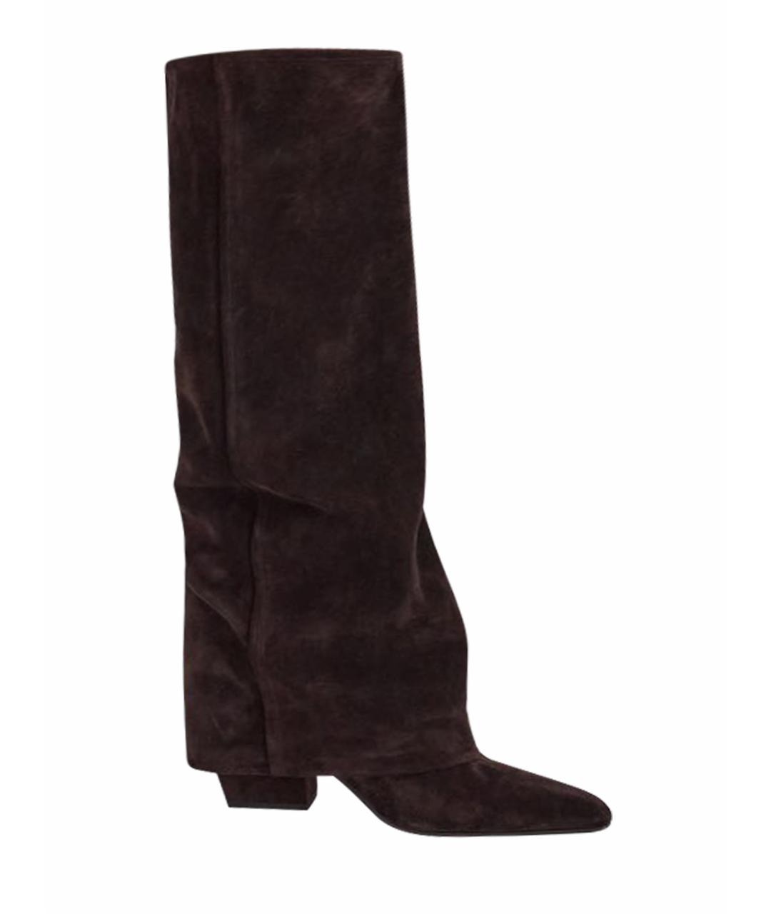 PARIS TEXAS Черные замшевые сапоги, фото 1