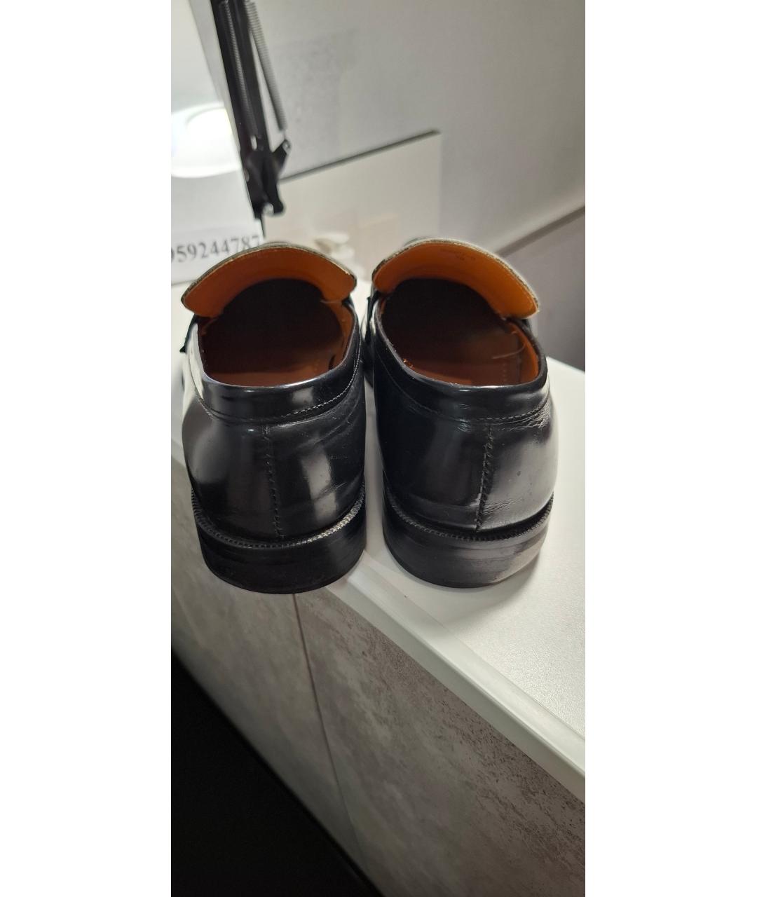 LOUIS VUITTON Черные лоферы из лакированной кожи, фото 2
