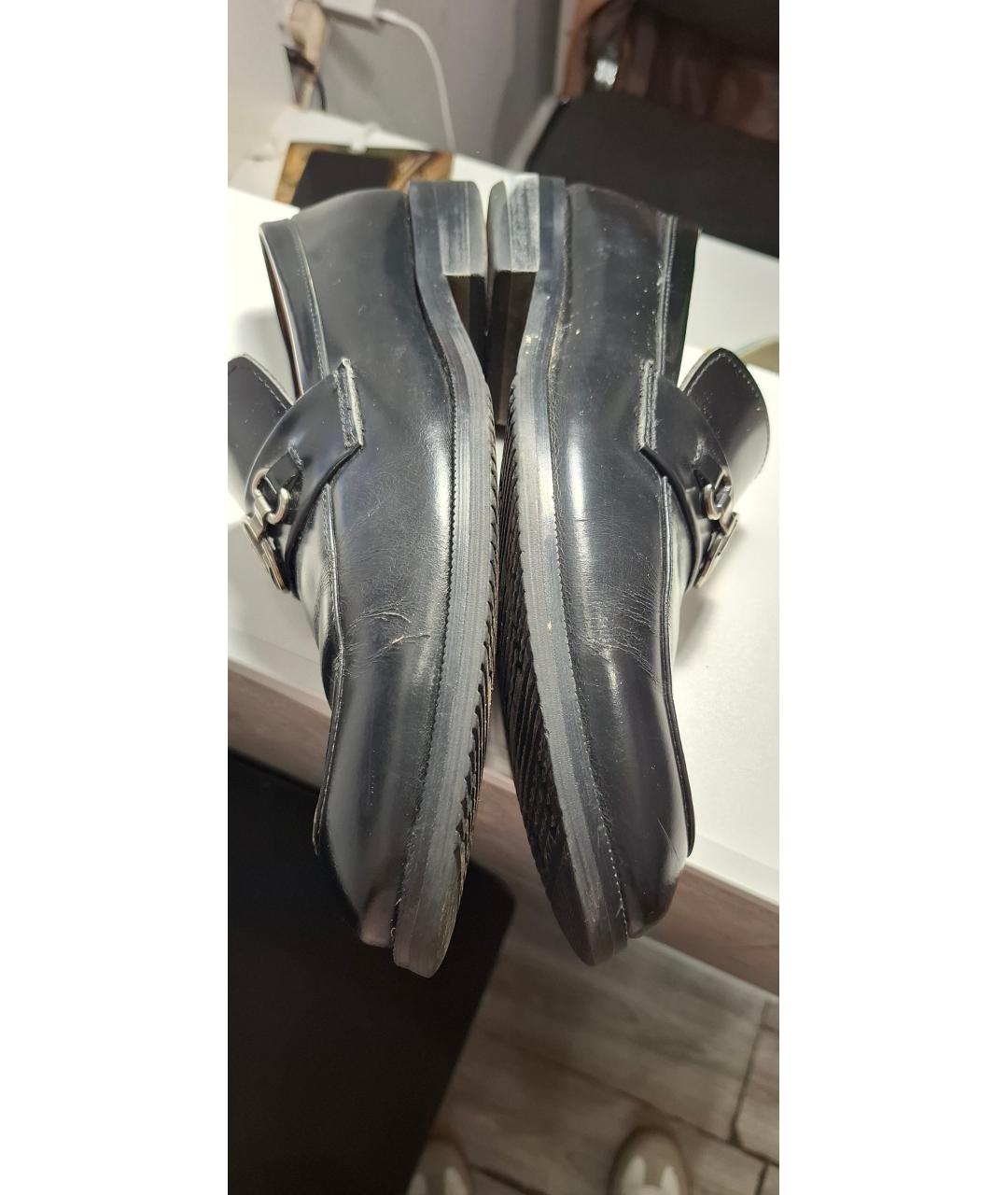 LOUIS VUITTON Черные лоферы из лакированной кожи, фото 4