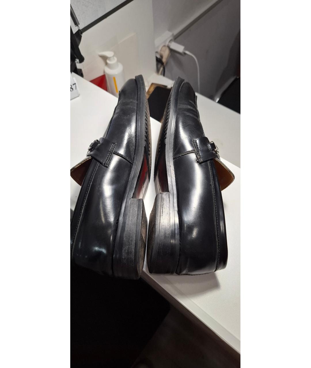 LOUIS VUITTON Черные лоферы из лакированной кожи, фото 3