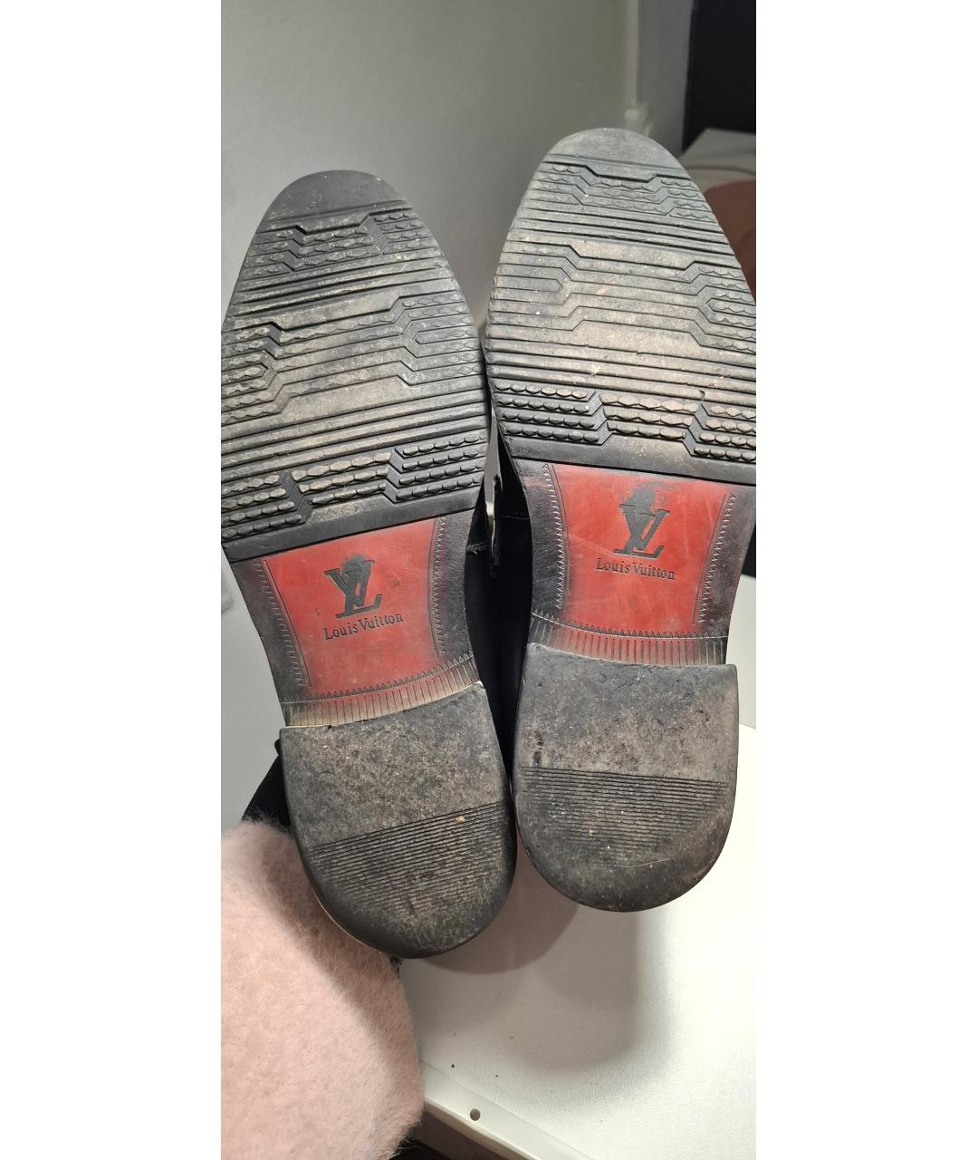 LOUIS VUITTON Черные лоферы из лакированной кожи, фото 5