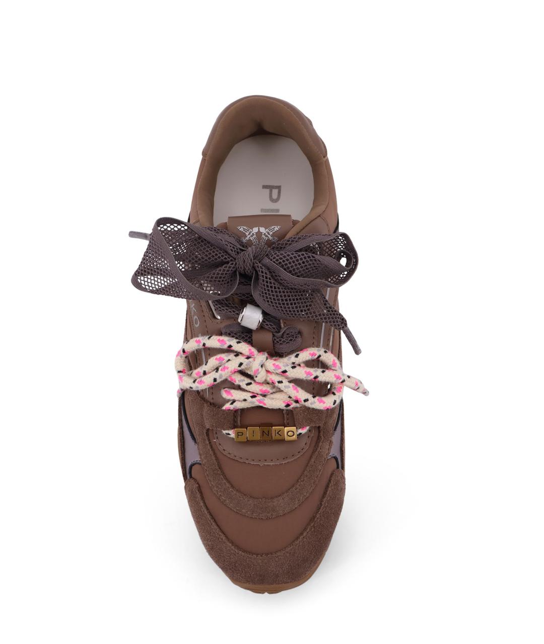PINKO Коричневые кроссовки, фото 5