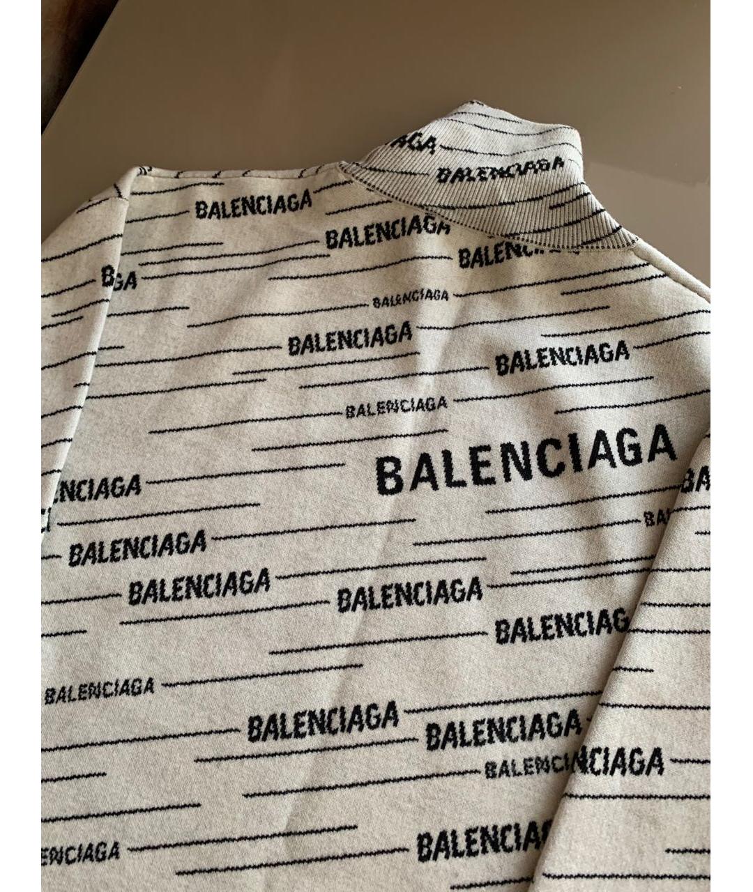 BALENCIAGA Серый шерстяной джемпер / свитер, фото 4